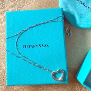 Tiffany & Co. Open Heart Necklace in Silver